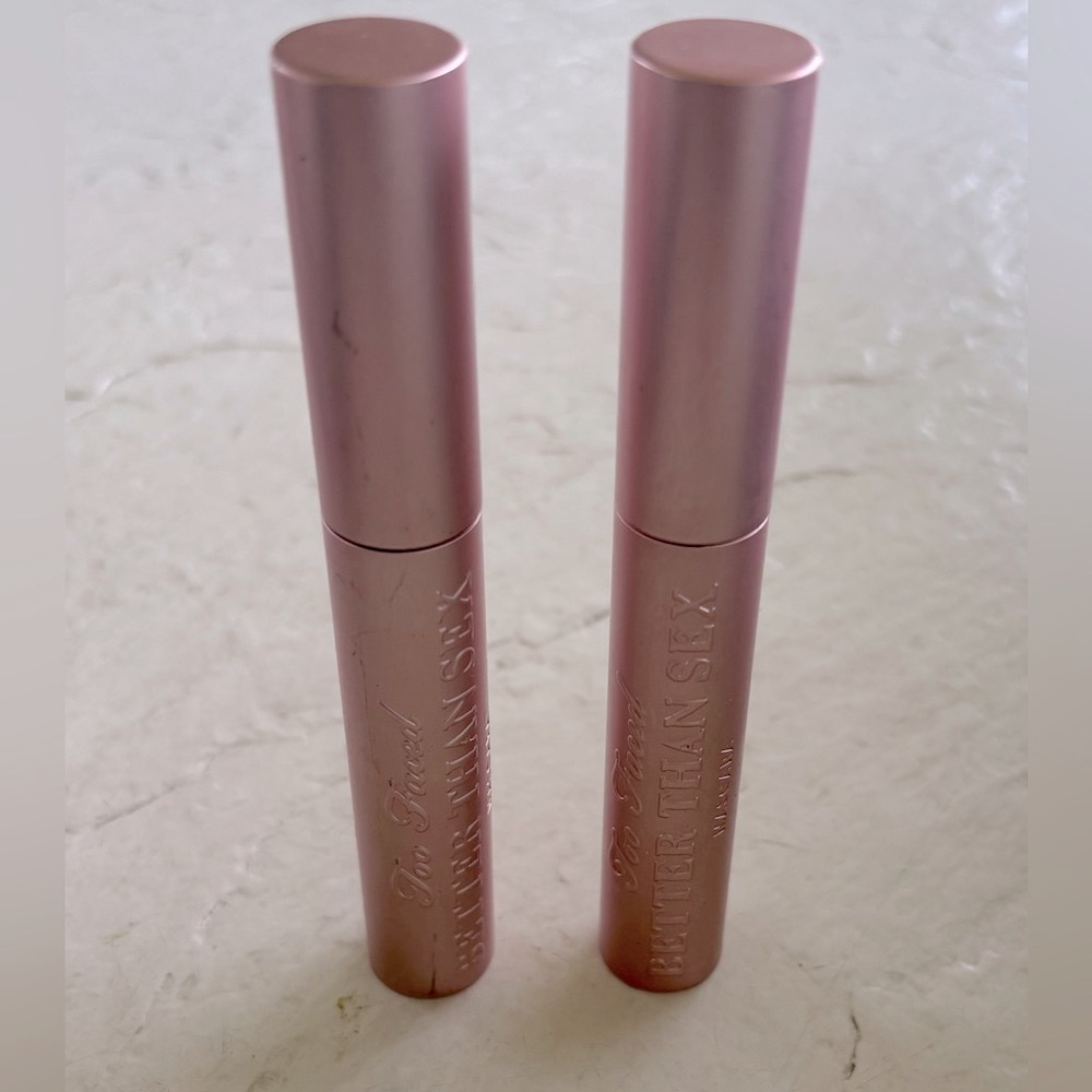 2x’s Too Faced Better Than Sex Volumizing Mascara|Volume, Length+Peptides NEW! - Picture 2 of 11